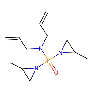 Phosphine oxide, bis(2-methyl-1-aziridinyl)diallylamino- structure