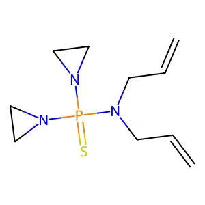 Phosphine sulfide, bis(1-aziridinyl)diallylamino- structure
