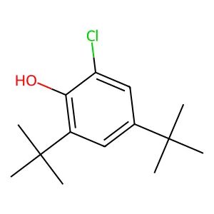 2,4-Ditert-butyl-6-chlorophenol structure