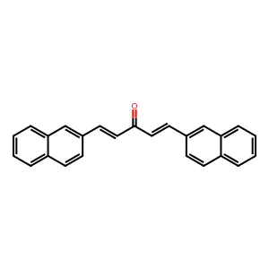 1,5-Bis(2-naphthyl)-1,4-pentadien-3-one structure
