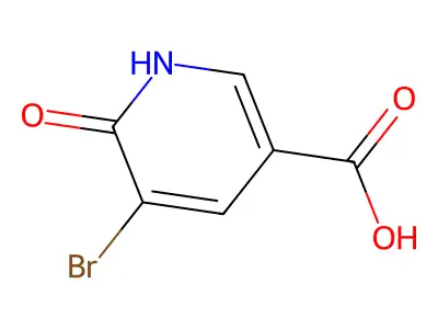 5-Bromo-6-oxo-1,6-dihydropyridine-3-carboxylic acid structure