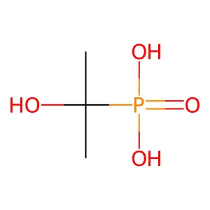 2-Hydroxypropan-2-ylphosphonic acid structure