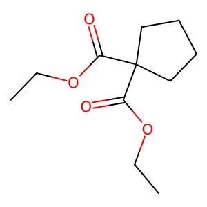 Diethyl 1,1-cyclopentanedicarboxylate structure