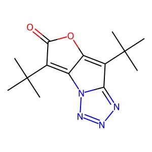 5,8-Di-tert-butyl-6H-furo[2',3':4,5]pyrrolo[1,2-d]tetrazol-6-one structure