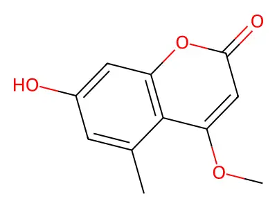7-Hydroxy-4-methoxy-5-methylchromen-2-one structure