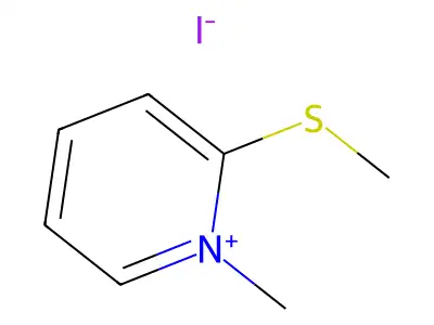 Pyridinium, 1-methyl-2-(methylthio)-, iodide structure