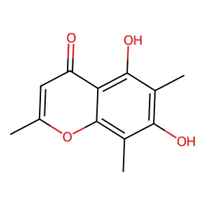 5,7-Dihydroxy-2,6,8-trimethylchromone structure