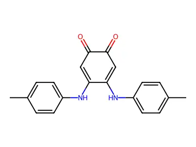 4,5-Bis(4-methylanilino)cyclohexa-3,5-diene-1,2-dione structure
