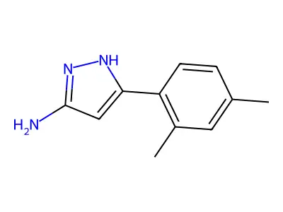 3-(2,4-dimethylphenyl)-1H-pyrazol-5-amine structure