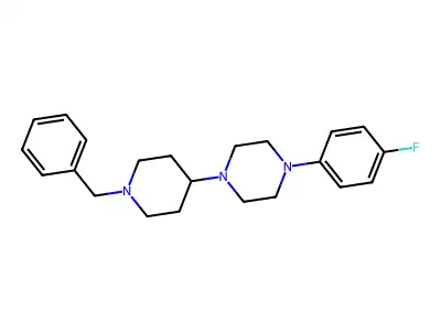 1-(1-Benzylpiperidin-4-yl)-4-(4-fluorophenyl)piperazine structure
