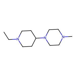 Piperazine, 1-(1-ethyl-4-piperidinyl)-4-methyl-(9CI) structure