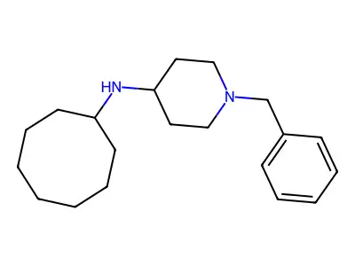 1-benzyl-N-cyclooctylpiperidin-4-amine structure