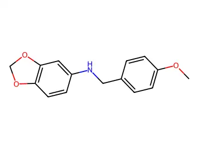 N-(4-Methoxybenzyl)benzo[d][1,3]dioxol-5-amine structure