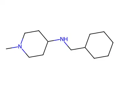 N-(cyclohexylmethyl)-1-methylpiperidin-4-amine structure