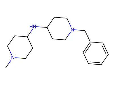 N-(1-benzylpiperidin-4-yl)-1-methylpiperidin-4-amine structure