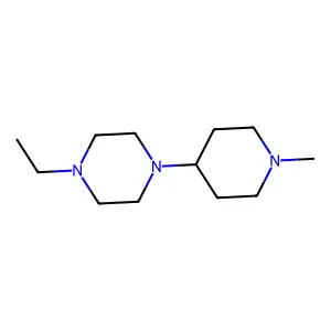 Piperazine, 1-ethyl-4-(1-methyl-4-piperidinyl)-(9CI) structure