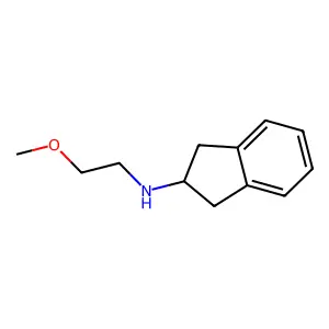 N-(2-methoxyethyl)-2,3-dihydro-1H-inden-2-amine structure