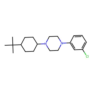 1-(4-Tert-butylcyclohexyl)-4-(3-chlorophenyl)piperazine structure