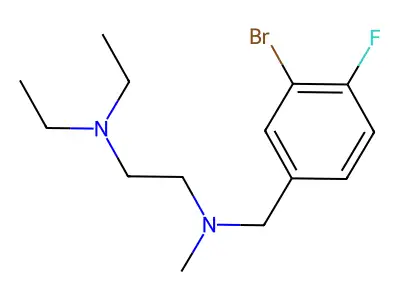 N-[(3-bromo-4-fluorophenyl)methyl]-N',N'-diethyl-N-methylethane-1,2-diamine structure
