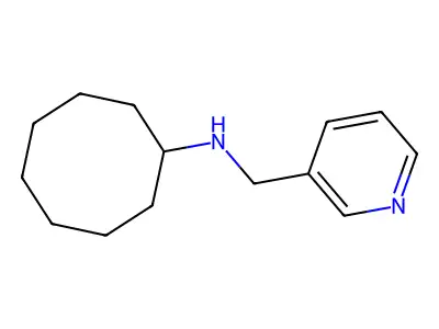 N-(pyridin-3-ylmethyl)cyclooctanamine structure