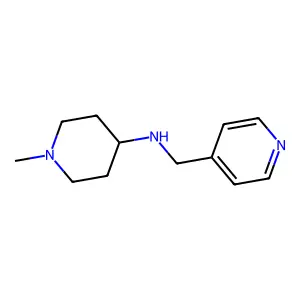 1-methyl-N-(pyridin-4-ylmethyl)piperidin-4-amine structure