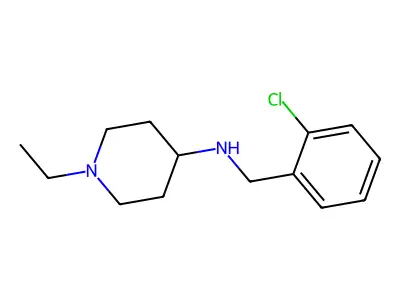 N-[(2-chlorophenyl)methyl]-1-ethylpiperidin-4-amine structure