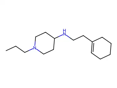 N-[2-(1-cyclohexen-1-yl)ethyl]-1-propyl-4-piperidinamine structure