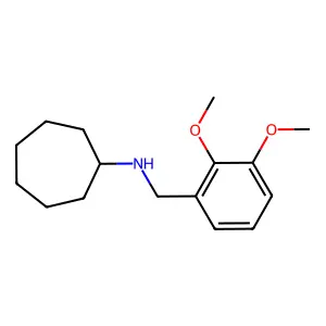 N-(2,3-dimethoxybenzyl)cycloheptanamine structure