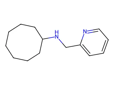 N-(pyridin-2-ylmethyl)cyclooctanamine structure