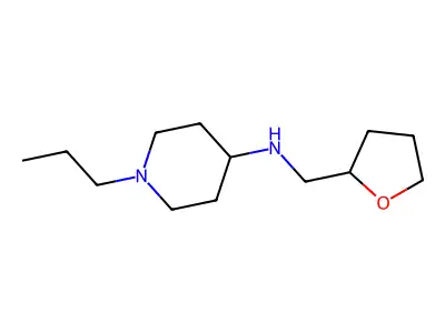 N-(oxolan-2-ylmethyl)-1-propylpiperidin-4-amine structure
