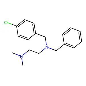 N-benzyl-N-(4-chlorobenzyl)-N',N'-dimethylethane-1,2-diamine structure