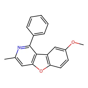 8-Methoxy-3-methyl-1-phenyl[1]benzofuro[3,2-c]pyridine structure