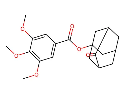 4-Oxoadamantanyl 3,4,5-trimethoxybenzoate structure