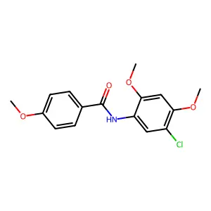 N-(5-chloro-2,4-dimethoxyphenyl)-4-methoxybenzamide structure
