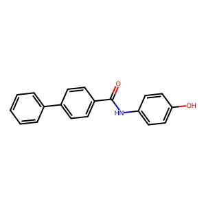 N-(4-hydroxyphenyl)-4-phenylbenzamide structure