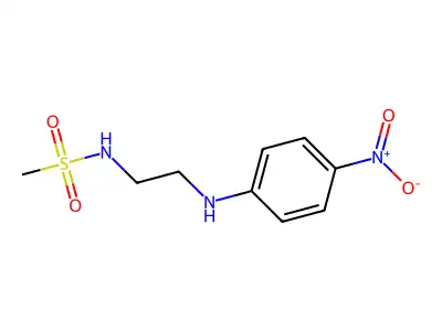 N-[2-(4-nitroanilino)ethyl]methanesulfonamide structure