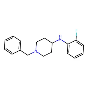 1-benzyl-N-(2-fluorophenyl)piperidin-4-amine structure