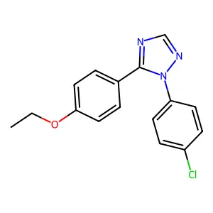 1-(4-chlorophenyl)-5-(4-ethoxyphenyl)-1H-1,2,4-triazole structure
