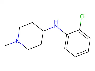 N-(2-chlorophenyl)-1-methylpiperidin-4-amine structure