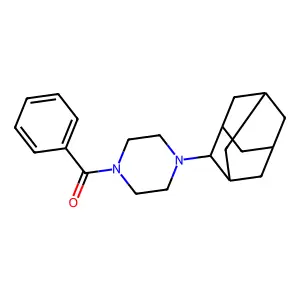 Piperazine, 1-(2-adamantyl)-4-benzoyl- structure