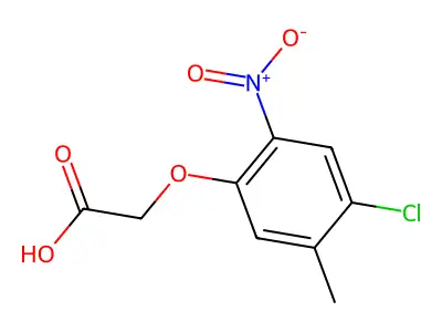 2-(4-Chloro-5-methyl-2-nitrophenoxy)acetic acid structure