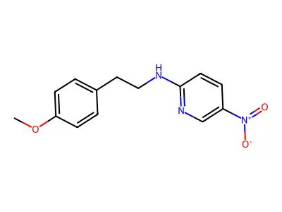 N-[2-(4-methoxyphenyl)ethyl]-5-nitropyridin-2-amine structure