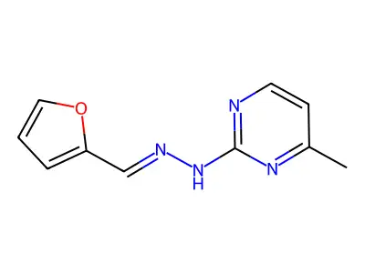 (E)-2-(2-(Furan-2-ylmethylene)hydrazinyl)-4-methylpyrimidine structure