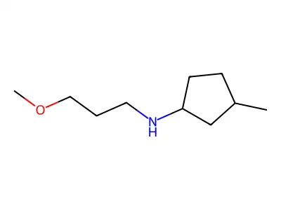 N-(3-methoxypropyl)-3-methylcyclopentan-1-amine structure