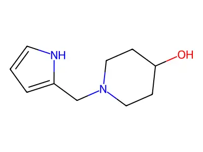 1-(1h-Pyrrol-2-ylmethyl)-4-piperidinol structure