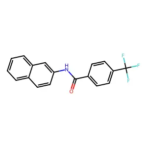 N-naphthalen-2-yl-4-(trifluoromethyl)benzamide structure