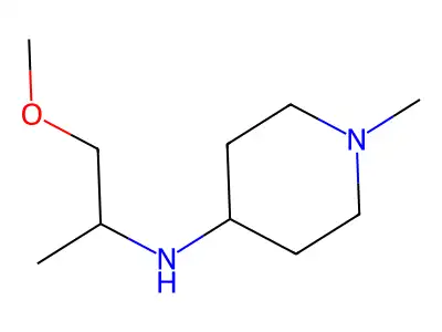 N-(1-methoxypropan-2-yl)-1-methylpiperidin-4-amine structure