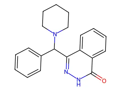 4-[phenyl(piperidin-1-yl)methyl]-2H-phthalazin-1-one structure