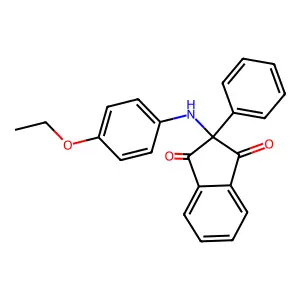 2-[(4-ethoxyphenyl)amino]-2-phenyl-1H-indene-1,3(2H)-dione structure