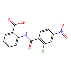 2-(2-Chloro-4-nitrobenzamido)benzoic acid structure